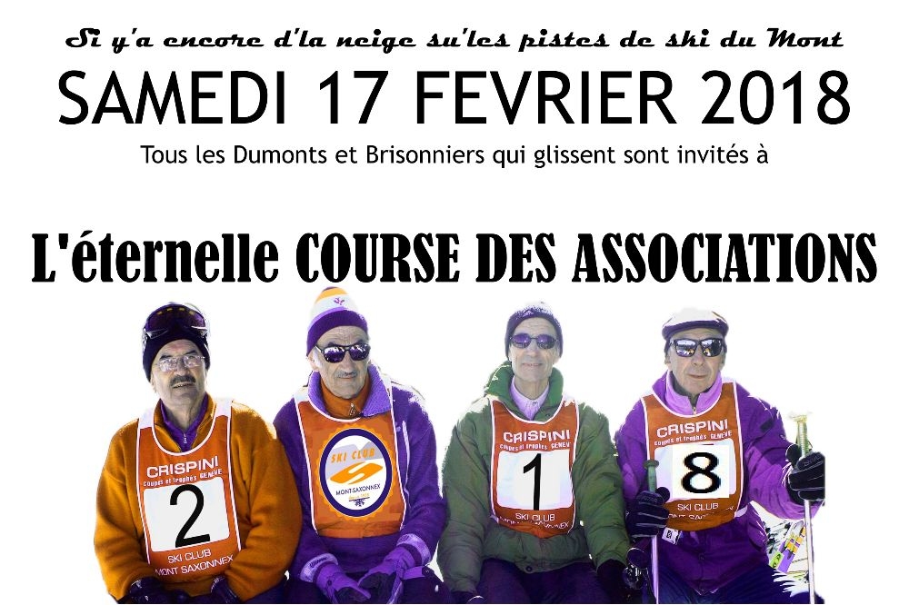 Course de ski des associations